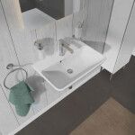 DURAVIT - ME by Starck Umyvadlo 600x400 mm, s přepadem, s otvorem pro baterii, bílá 2343600000