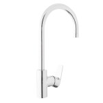 Dřezová baterie SAT Project s otočným ramínkem chrom SATBSPRO280 SATBSPRO280