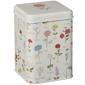 Ib Laursen Plechová dóza s víkem Grand Ma's Garden, béžová barva
