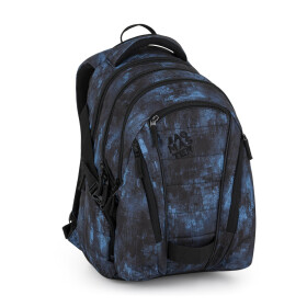 Bagmaster BAG 25 B studentský batoh – černo-modrý Černá 30 l 230352