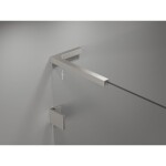 MEXEN/S - Lunar-F L sprchový kout skládací dveře pravá 90 x 70, transparent, nikl kartáčovaný 836L-090-070-97-00-P