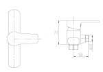 INVENA - Sprchová baterie VERSO BN-82-001-C