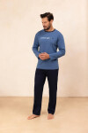 Pyžamo Regina 494 long/r M-XL Z25/26 pánské tmavě modrá L
