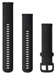 Garmin Silikonový řemínek Quick Release 20 černá / Řemínek / silikonový / 20 mm / černá přezka (010-13021-03)