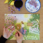 ViSSEVASSE Puzzle Spring – 300 dílků, fialová barva, papír
