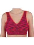 EVONA a.s. Dámská sportovní podprsenka FLO oranžová/melír - PODPR.FLO ORANŽOVÁ/MELÍR L/XL
