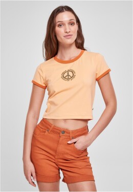 Dámský strečový dres Cropped Tee paleoranžová/vintageoranžová