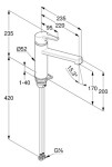 KLUDI - M3 Dřezová baterie, matná černá 585743975