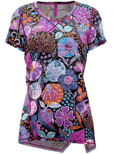 CRAZY T-Shirt Aloha Woman, Dardik Black velikost: XS