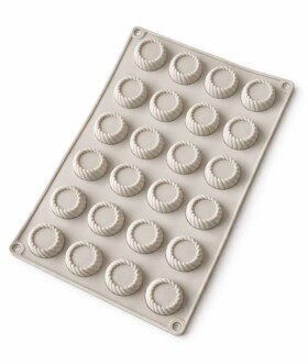 Dortisimo Silikonová forma na pečení Kroucené věnečky (na 24 ks) 28 x 17,5 cm