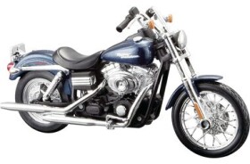 Maisto Harley Davidson 2006 FXDBI Dyna Street Bob tmavě metalíza modrá 1:12