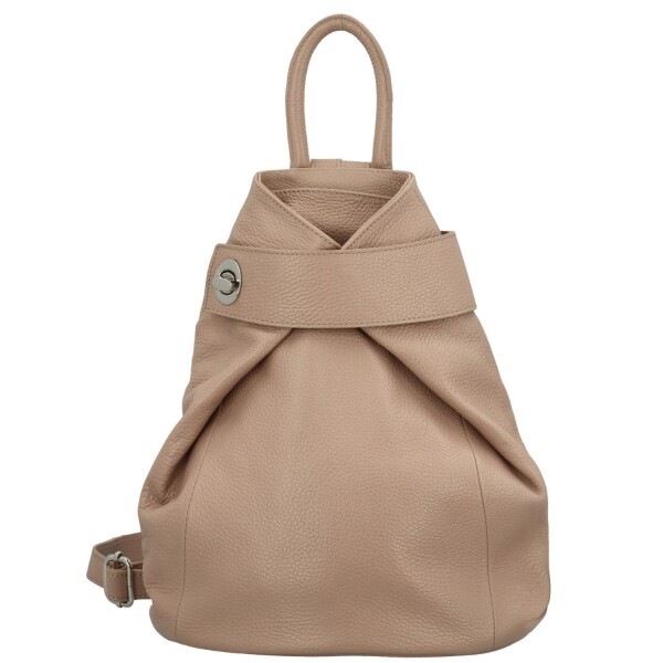 Městský dámský kožený batůžek Kristýna, starorůžový