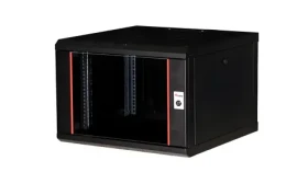 Equip Pro Mount černá / Nástěnný rozvaděč / 19" / 7U / 600x600 mm / pasivní chlazení / skleněné dveře (EPM-07-6060-B-CBAA)