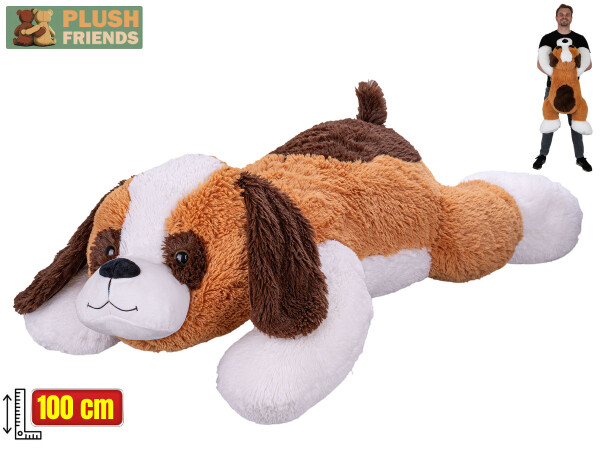 Plyšový bernardýn Plush Friends ležící 100 cm