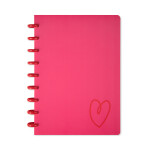 Růžový kroužkový blok - Srdce - Albi