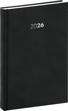 NOTIQUE Denní diář Balakon 2026 černý / 15 x 21 cm (PGD-DA5BA-6120)