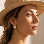 ELENYS Pure Grace – pozlacené náušnice 18K žluté zlato
