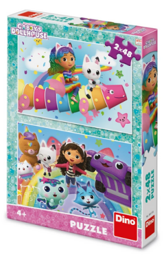 Puzzle Gábi na duze 2x48 dílků