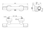 IDEAL STANDARD - Ceratherm T25N Termostatická sprchová baterie, chrom A8600AA