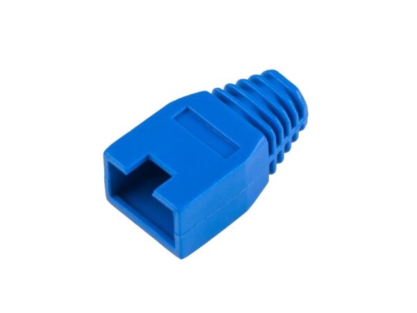 Kryt gumový pro konektor RJ45 modrý