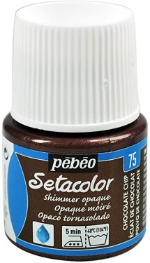 Barva na textil Pébéo Setacolor Shimmer Opaque 45 ml - Hnědá čokoláda 75