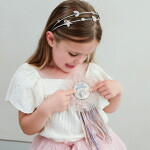 MIMI & LULA Narozeninový odznak Unicorn, růžová barva, textil