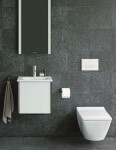 DURAVIT - Viu Závěsné WC, Rimless, WonderGliss, bílá 25110900001