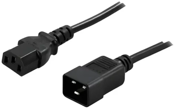 PowerWalker C13-C20 180cm / Propojovací napájecí kabel / 10 A / 250 V (91010041)