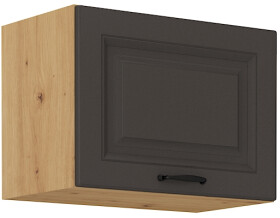 Horní skříňka nad digestoř Stilo 50 GU-36 1F Barva korpusu: Dub artisan, Barva dvířek: Grafit