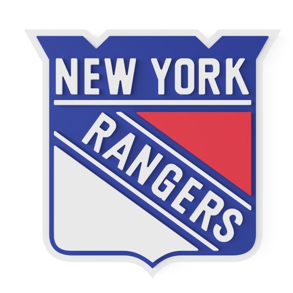 Cedule New York Rangers NHL 3D Foam Logo