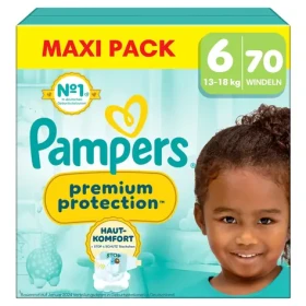 Pampers Premium Protection 13-18 kg (70 ks) / plenkové kalhotky / velikost 6 (13-18 kg) (8700216664769)