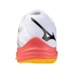 Mizuno Lightning Star Z7 Jr White/Fiery Coral 2/Citrus - Volejbalová obuv Mizuno LIGHTNING STAR Z7 Jr V1GD230398 Velikost obuvi v EU: 32,5