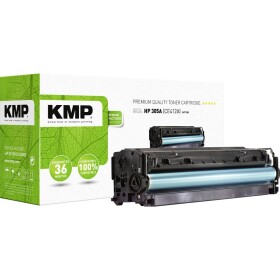 KMP Toner náhradní HP 305A, CE412A kompatibilní žlutá 3400 Seiten H-T160 1233,0009 - HP CE412A - renovované