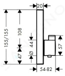 HANSGROHE - Shower Select Termostatická baterie pod omítku, pro 2 výstupy, chrom 15763000