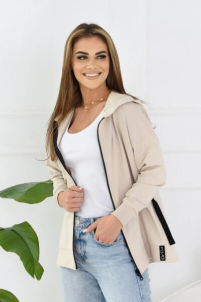 TINA BLOUSE béžová melanž L