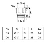 SCHELL - Příslušenství Zpětná klapka 285040699