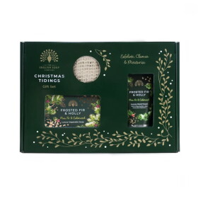 The English Soap Company Dárková sada péče o ruce Frosted Fir and Holly – 3 ks, zelená barva
