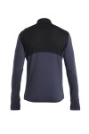 Pánská merino mikina ICEBREAKER Mens 200 Realfleece Descender LS Half, Black/Graphite velikost: L