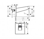 HANSGROHE - Pulsify Sprchové rameno, 15 cm, chrom 24149000