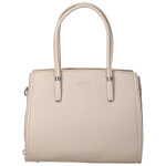 Elegantní dámská koženková kabelka na rameno Miraya, tmavě béžová