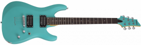 Schecter C-6 Deluxe Satin Aqua