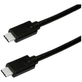 Roline green Kabel USB-C USB 3.2 Gen2 (USB 3.1 Gen2) USB-C ® zástrčka 0.50 m černá stíněný, bez halogenů, krytí TPE 11449070 - Roline 11.44.9070 GREEN USB 20Gbps (3.2 gen 2x2) USB C(M) - USB C(M), TPE, PD 100W, 0,5m, černý