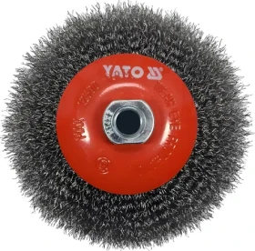 YATO Kartáč drátěný boční M14 x 125 mm INOX / Kartáč drátěný boční / M14 x 125 mm / INOX
