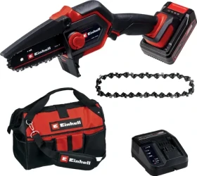 Einhell GE-PS 18/15 Li / Aku řetězová pila na větve / 18V / V sadě s aku, nabíječkou, taškou a náhradním řetězem (4600043)