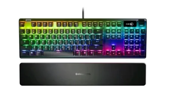 SteelSeries Apex 7 černá / mechanická klávesnice / Red Switch / červené podsvícení / DE layout (64637)
