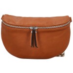 Trendy dámská koženková kabelko-ledvinka Bindy, hnědá