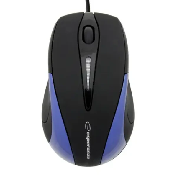 Esperanza EM102B Sirius černo-modrá / optická myš / 800 DPI / USB / 3 tlačítka + kolečko / blister (EM102B)
