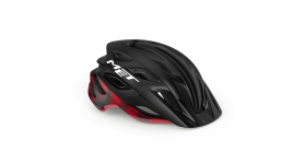 Cyklistická MTB helma MET Veleno černá červená matná/lesklá