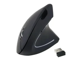 Equip Ergonomická bezdrátová myš černá / Myš / USB-A nano přijímač / 800-1600 DPI / 5 tlačítek (245110)