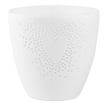 Räder Porcelánový svícen Heart Large, bílá barva, porcelán